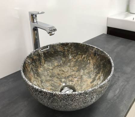 Раковина из санфаянса CeramaLux 486 32х32 накладная цвет многоцветный