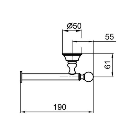 Бумагодержатель Webert Karenina KA500801065