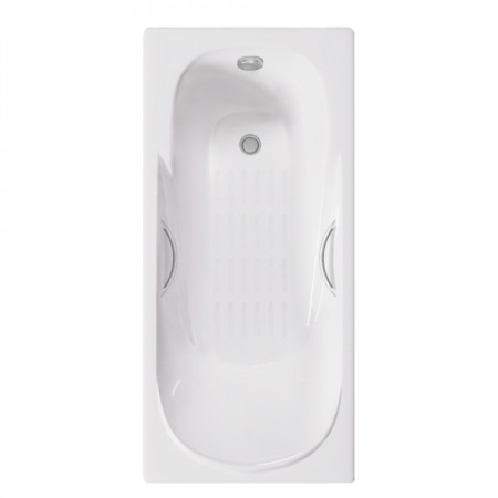 Ванна чугунная Delice Maestro DLR230646R-AS 200х85 пристенная прямоугольная без ножек с отверстиями под ручки