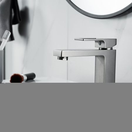 Смеситель Raffine F0196T на раковину оружейная сталь