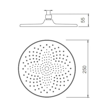 Верхний душ Splenka S451 S451.51 хром
