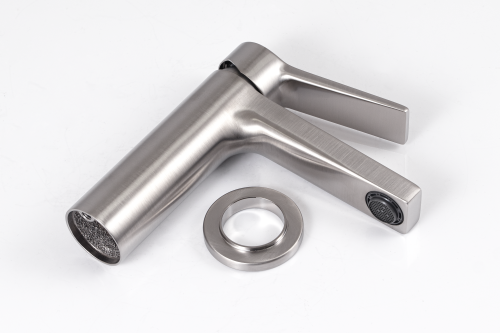 Смеситель Remer Slash & Dot SL12XV на раковину нержавеющая сталь - фото 4