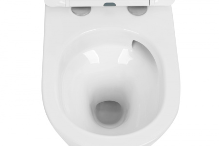 Унитаз подвесной Abber Bequem AC1102T белый с сиденьем микролифт безободковый смыв торнадо