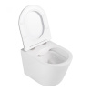 Унитаз подвесной Abber Bequem AC1102 белый с сиденьем микролифт безободковый каскадный смыв