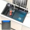Кухонная мойка Savol S-SC001Q 75х45 цвет серый поверхность матовая
