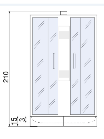 Душевая кабина River NARA LIGHT 10000002911 90х90 четверть круга без крыши ориентация универсальная