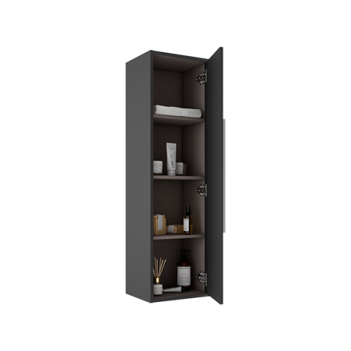 Шкаф-пенал Visobath Aqua 73497/Ceniza 35х30х120 подвесной цвет темно-серый - фото 2