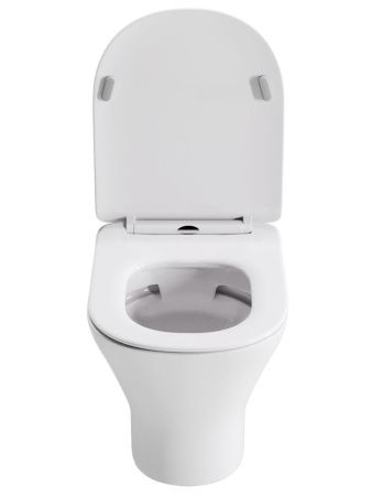 Унитаз подвесной Orange C01-100W белый с сиденьем микролифт душевой смыв