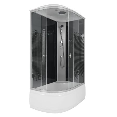 Душевая кабина Niagara Eco 7510R 120х80 асимметричная с крышей ориентация правая