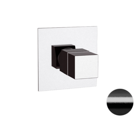 Смеситель для душа Remer Q-Elegance QT30CFP встраиваемый в стену черный брашированный хром