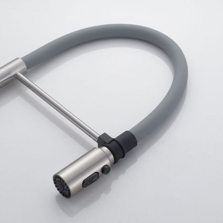 Смеситель для кухни Shevanik S123L-9 на мойку сатин