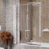 Душевая шторка на ванну Reflexion Slider RX15090CCR-22 90х150 стекло прозрачное профиль хром ориентация универсальная