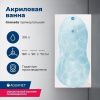 Ванна акриловая Aquanet Grenada 00205493 180х90 пристенная прямоугольная с каркасом