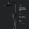 Душевая стойка Am.Pm Inspire V2.0 F0750A522 настенная цвет черный с термостатом