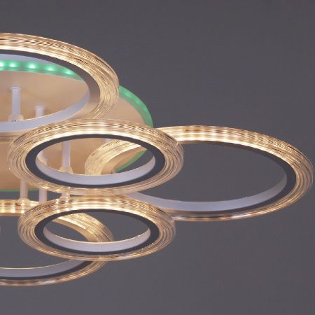 Люстра потолочная Reluce 09812-3.3-4+4A WH (RGB)