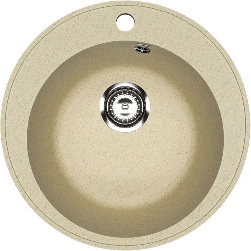 Кухонная мойка Ulgran Practik PR-M 475-002 48х48 цвет слоновая кость поверхность матовая