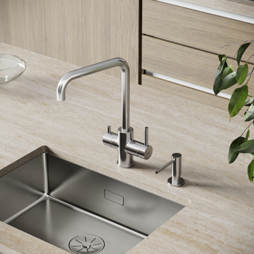 Смеситель для кухни Sancos Vela SC4013BN на мойку никель - фото 3