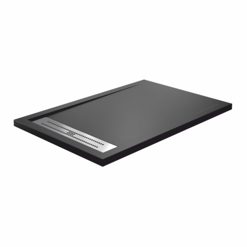Душевой поддон WasserKRAFT Abens 20T 20T35 140х80 искусственный камень черный - фото 2