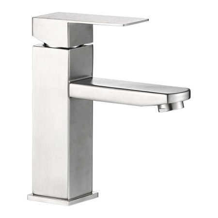 Смеситель WesnaArt Kubus KUB13-210 на раковину сатин