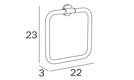 Полотенцедержатель Inda ONE A2416ACR