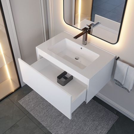 Тумба под раковину Uperwood Parma Premium 3930205463 80х50 подвесная цвет белый