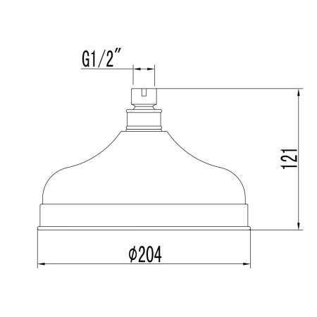 Верхний душ LeMark LM8989B бронза