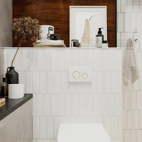 Клавиша смыва механическая Lavinia Boho RelFix 38050804 цвет белый/золото - фото 3