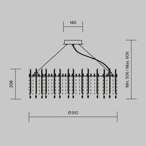 Светильник подвесной Maytoni Rocio Modern MOD036PL-18N - фото 4