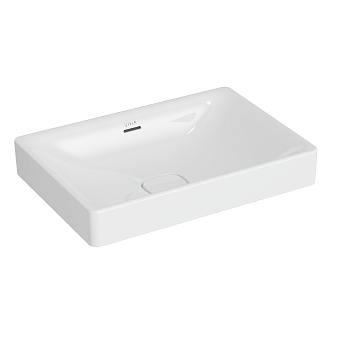Раковина из сантехнического фарфора Vitra Metropole 7535B003-0673 60х40 накладная цвет белый без отверстий под смеситель