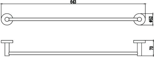 Полотенцедержатель Savol S-608724 - фото 3