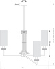 Люстра на штанге Kutek Genova (Генова) GEN-ZW-3(P/A)