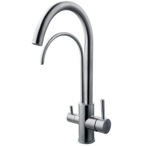 Смеситель для кухни Fashun A54309-C на мойку сатин - фото 2