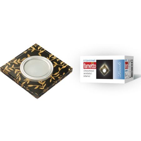 Светильник встраиваемый Fametto Luciole (Луциоле) DLS-L205 GU5.3 CHROME/BLACK