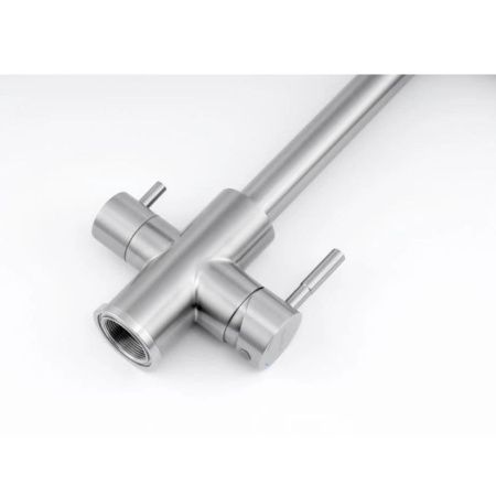 Смеситель для кухни Knotlor STREAMLINE SS-08 на мойку нержавеющая сталь