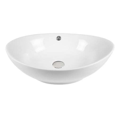 Раковина Bond Oval 59 см S55-590 накладная цвет белый глянцевый