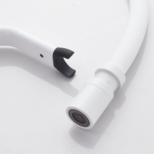 Смеситель для кухни Shevanik S343C-1 на мойку белый - фото 5