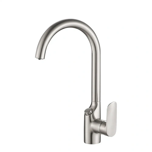 Смеситель для кухни Shevanik S368L на мойку сатин - фото 2