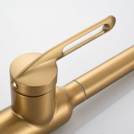 Смеситель для кухни Raffine F103G на мойку золото