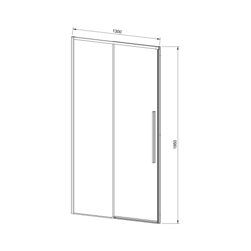 Душевая дверь Vincea Slim-N VDS-4SN130CLB 130х195 стекло прозрачное профиль черный - фото 5