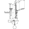 Душевой гарнитур Hansgrohe Raindance Select 27649000 настенный хром