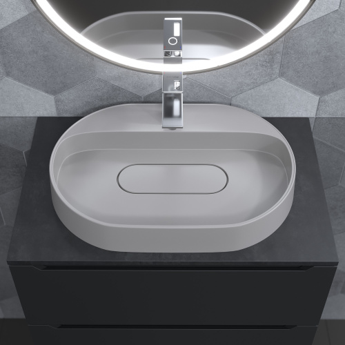 Раковина Uperwood Tanos Quartz 55 см 291030521 накладная цвет белый - фото 5
