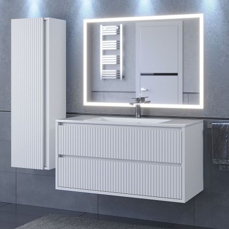 Тумба под раковину Uperwood Next Premium 3930205161 90х50 подвесная цвет белый