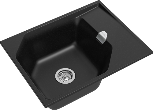 Кухонная мойка Rivelato LOCUS LS-65 nero 65х50 цвет черный - фото 3