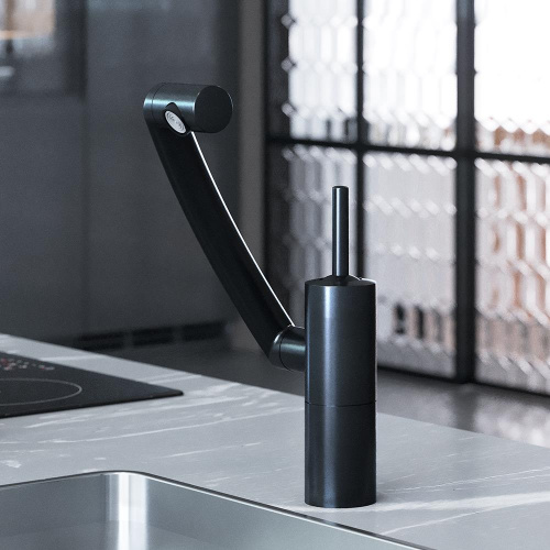 Смеситель для кухни Damixa Arc 290007364 на раковину/на столешницу черный без термостата - фото 3