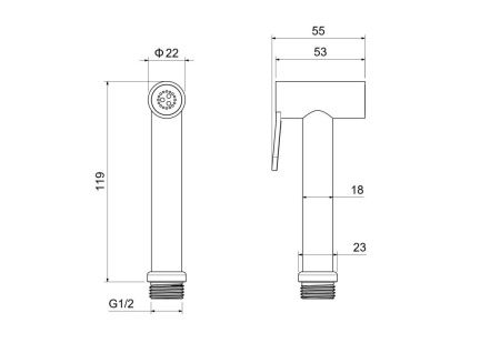 Гигиенический душ Aquatek AQ2057MB черный