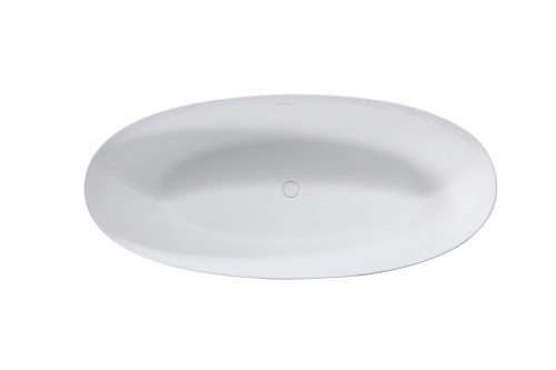 Ванна из искусственного камня Vincea Solid Surface VBT-4S01MW 170х76 отдельностоящая овальная - фото 3
