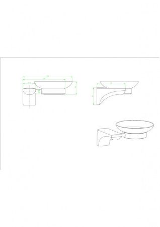 Мыльница CeramaLux Monelli 70004