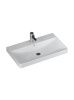 Раковина из сантехнического фаянса Velvex JILL 9595(60) 80х40 накладная цвет белый 1 отверстие под смеситель