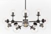Люстра на штанге Lumina Deco Zodiak (Зодиак) LDP 160-12 BK+PR
