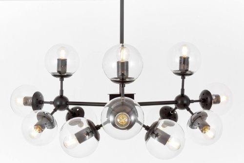 Люстра на штанге Lumina Deco Zodiak (Зодиак) LDP 160-12 BK+PR - фото 4